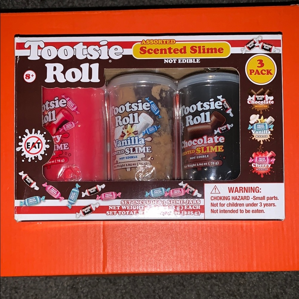 Tootsie Roll Scented Slime 3 Pack